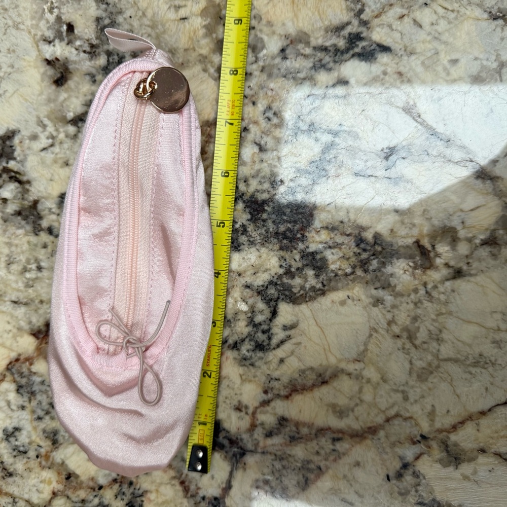 Ballet slipper makeup bag
